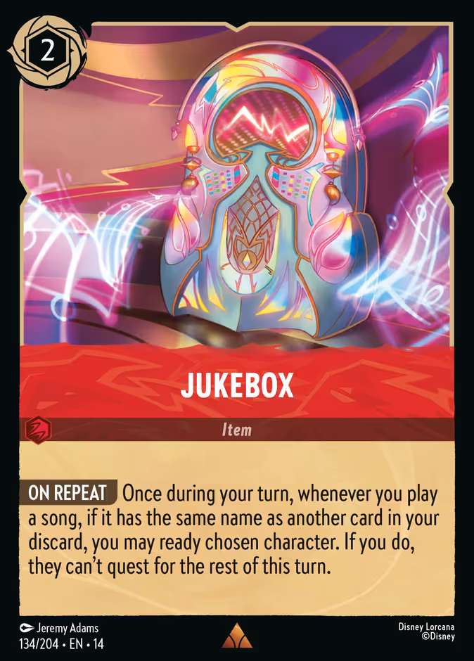 Jukebox Lorcana card (134/201, Hyperia City)