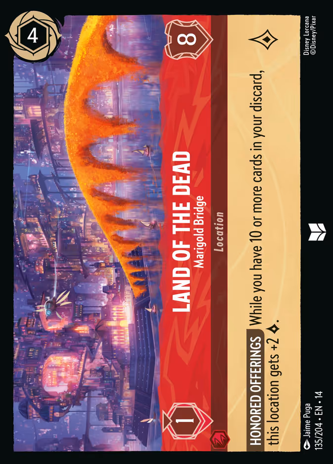 Land of the Dead - Marigold Bridge Lorcana card (135/204, Hyperia City)