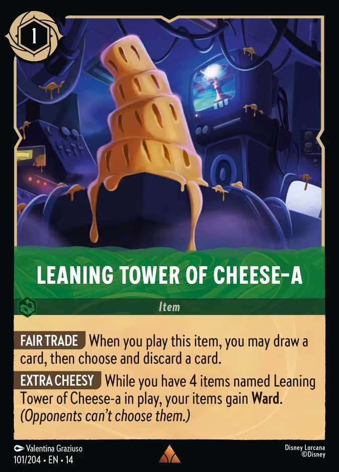 Leaning Tower of Cheese-a Lorcana card (101/201, Hyperia City)