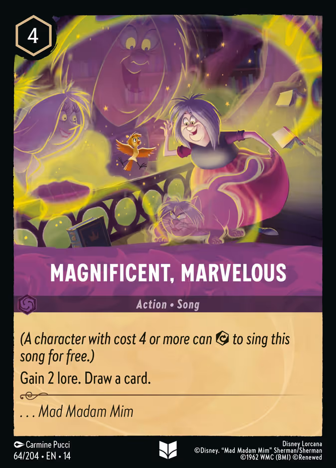 Magnificent, Marvelous Lorcana card (64/197, Hyperia City)
