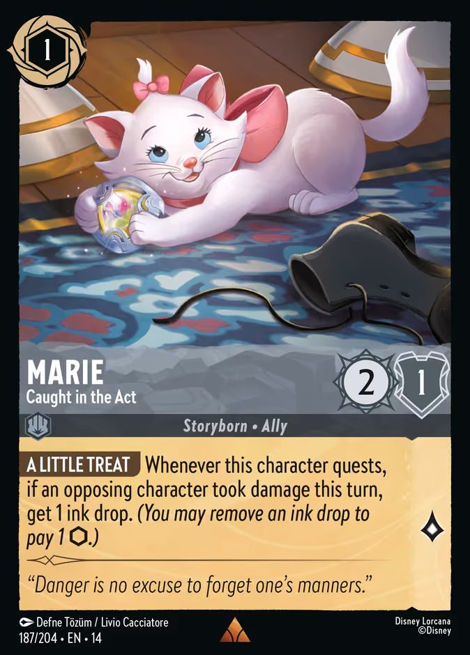 Marie - Caught in the Act Lorcana card (187/197, Hyperia City)