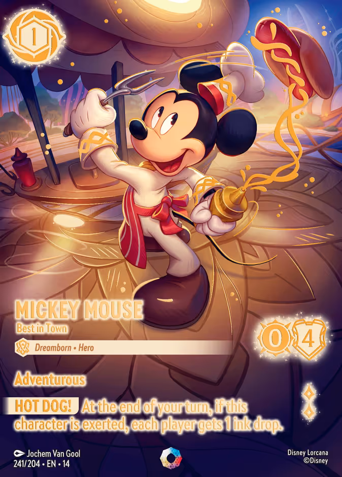 Mickey Mouse - Best in Town (Iconic) Lorcana card (241/197, Hyperia City)