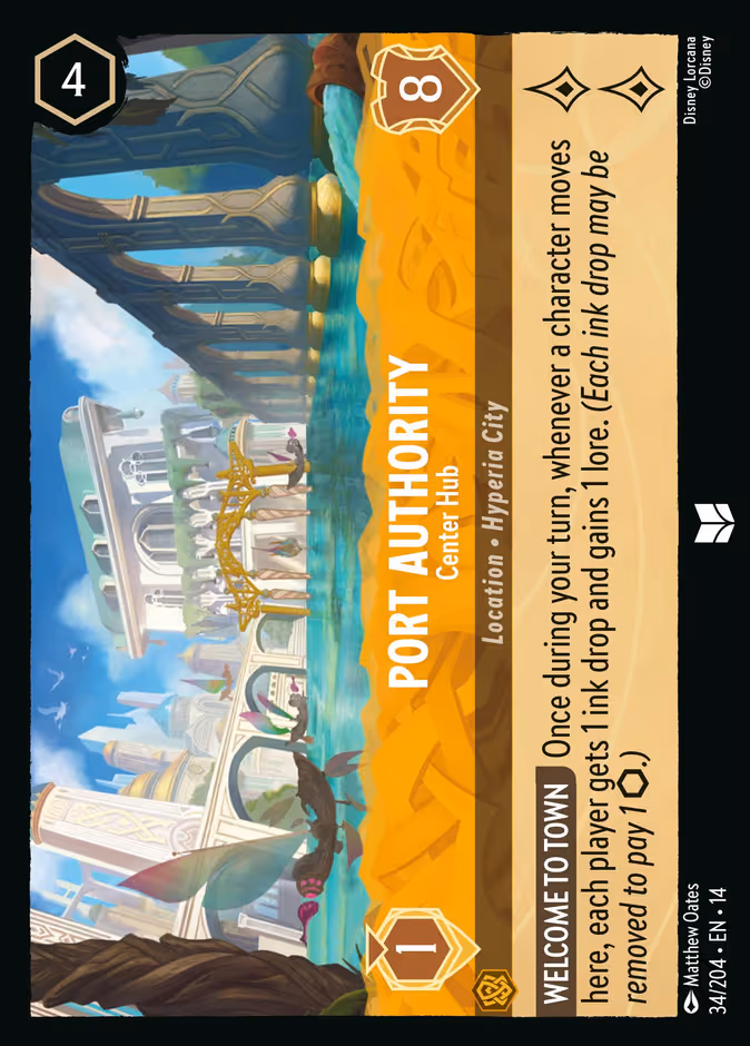 Port Authority - Center Hub Lorcana card (34/195, Hyperia City)