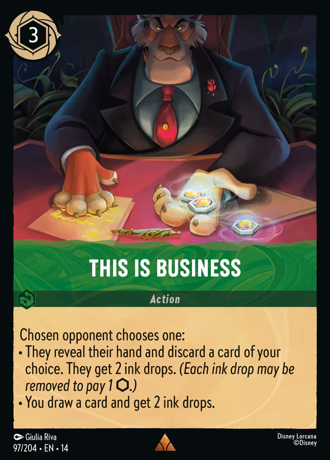 This Is Business Lorcana card (97/197, Hyperia City)