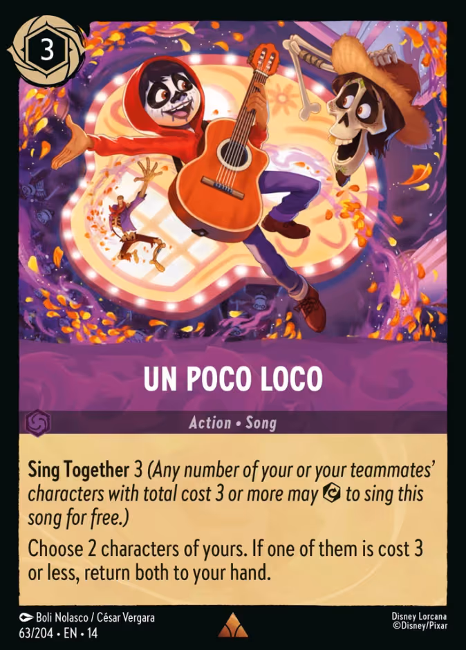 Un Poco Loco Lorcana card (63/204, Hyperia City)