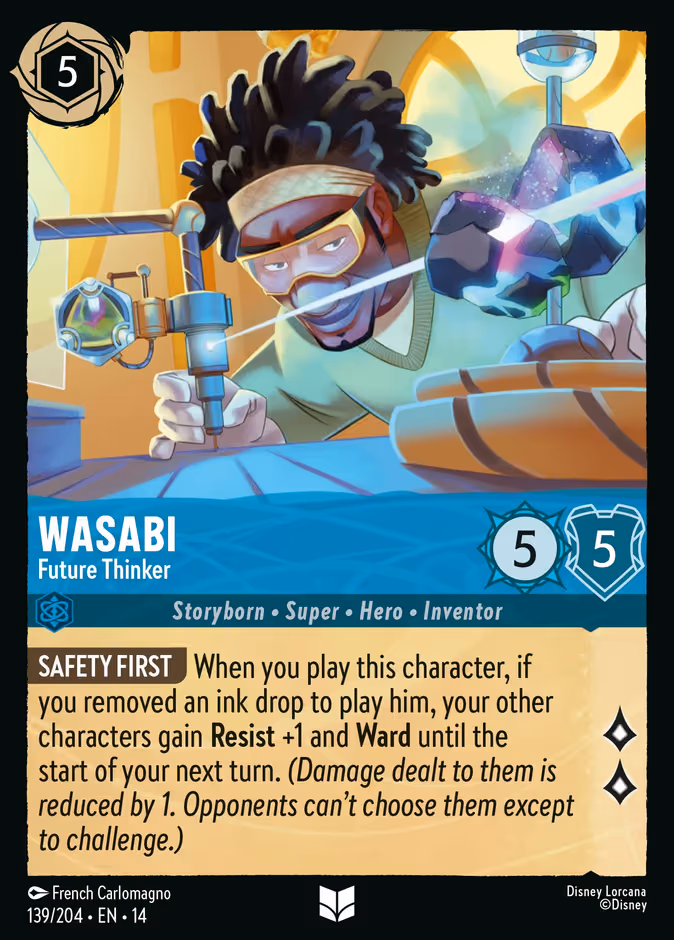 Wasabi - Future Thinker Lorcana card (139/195, Hyperia City)