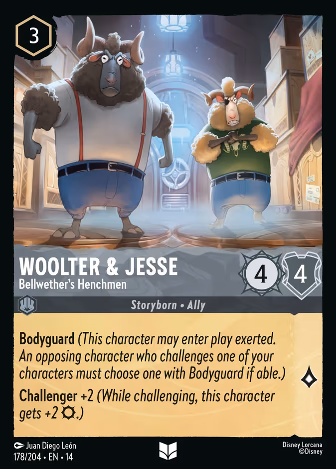 Woolter & Jesse - Bellwether's Henchmen Lorcana card (178/201, Hyperia City)