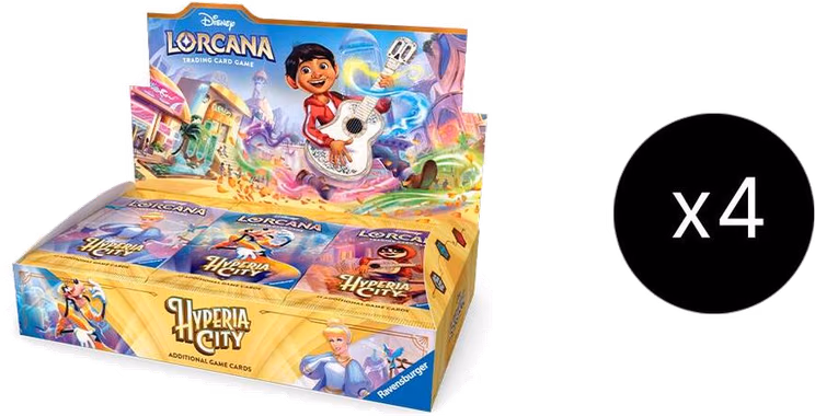 Disney Lorcana Hyperia City Booster Box Case