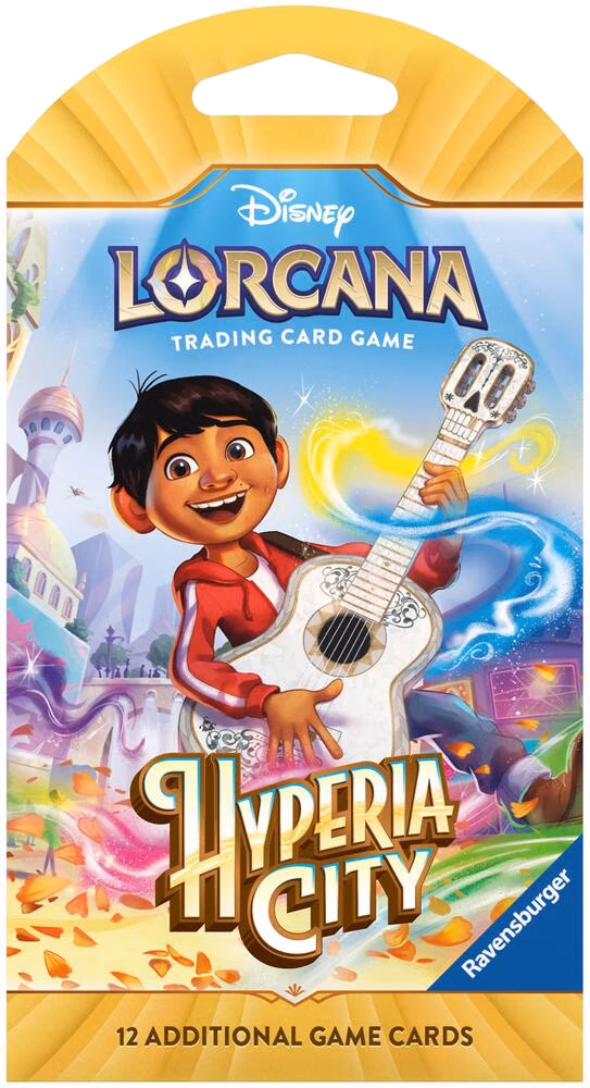 Disney Lorcana Hyperia City Sleeved Booster Pack