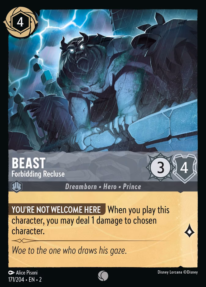 Beast - Forbidding Recluse Lorcana card (171/204, Rise of the Floodborn)