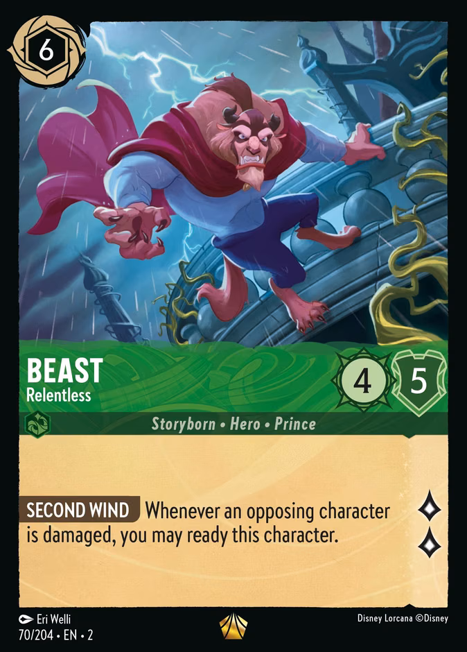 Beast - Relentless Lorcana card (70/204, Rise of the Floodborn)