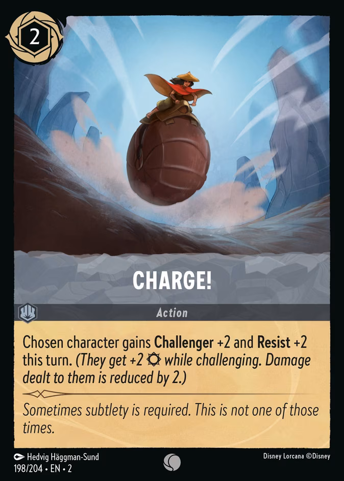 Charge! Lorcana card (198/204, Rise of the Floodborn)