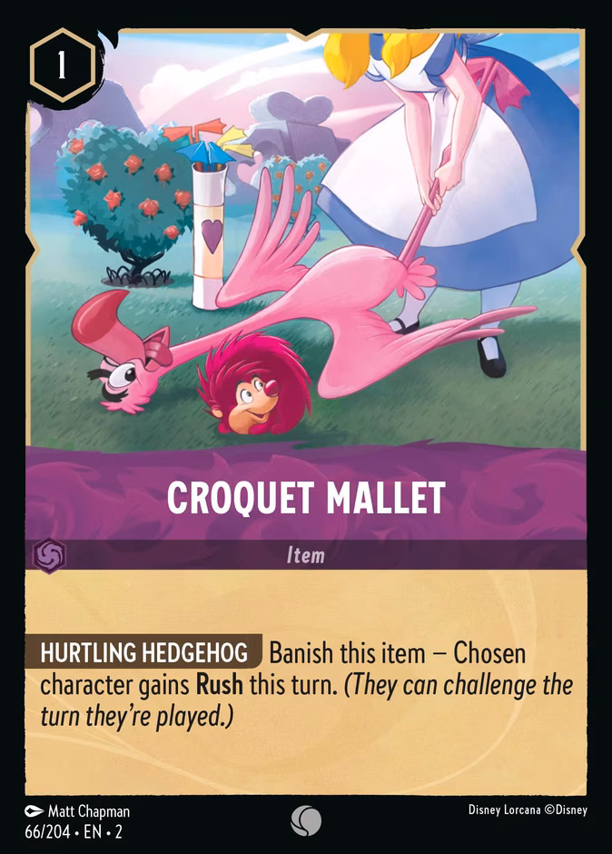 Croquet Mallet Lorcana card (66/204, Rise of the Floodborn)