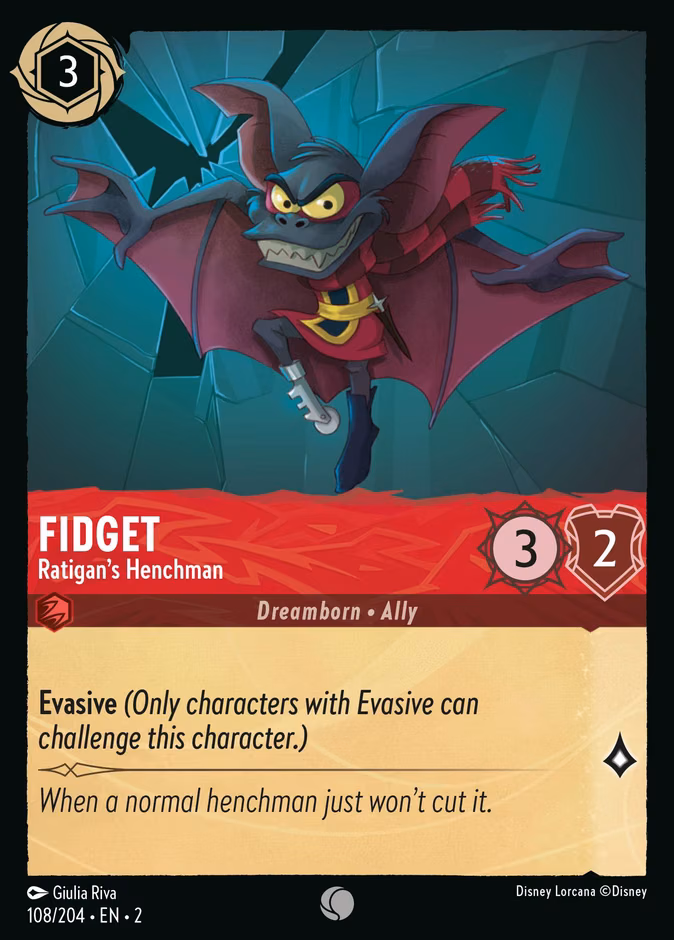 Fidget - Ratigan's Henchman Lorcana card (108/204, Rise of the Floodborn)