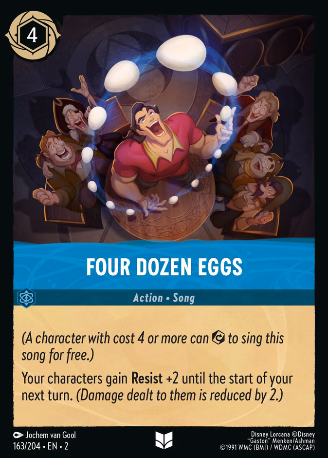 Four Dozen Eggs Lorcana card (163/204, Rise of the Floodborn)