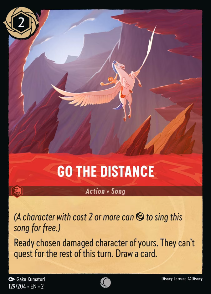 Go the Distance Lorcana card (129/204, Rise of the Floodborn)