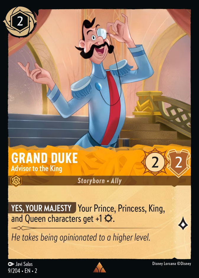 Grand Duke - Advisor to the King Lorcana card (9/204, Rise of the Floodborn)