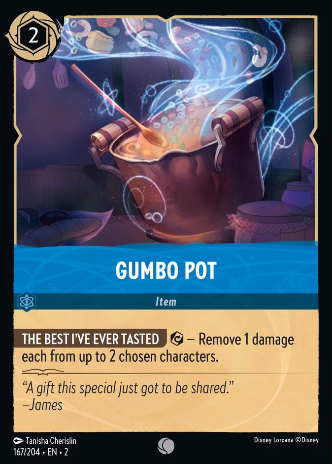 Gumbo Pot Lorcana card (167/204, Rise of the Floodborn)