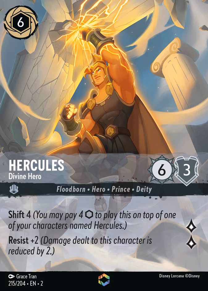 Hercules - Divine Hero Lorcana card (215/204)