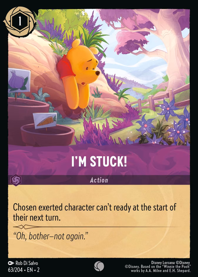 I'm Stuck! Lorcana card (63/204, Rise of the Floodborn)