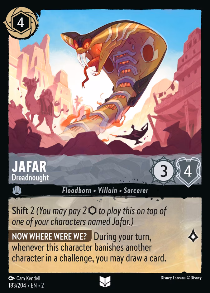 Jafar - Dreadnought Lorcana card (183/204, Rise of the Floodborn)