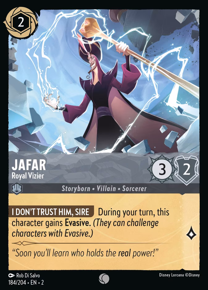 Jafar - Royal Vizier Lorcana card (184/204, Rise of the Floodborn)