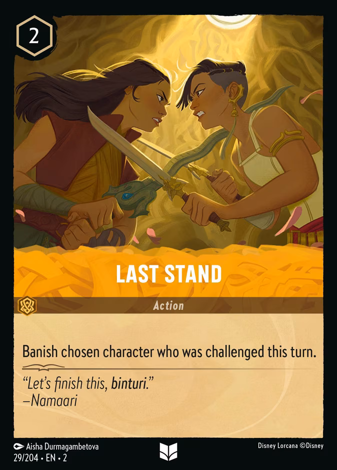 Last Stand Lorcana card (29/204, Rise of the Floodborn)