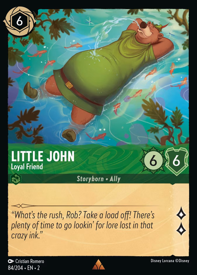 Little John - Loyal Friend Lorcana card (84/204, Rise of the Floodborn)
