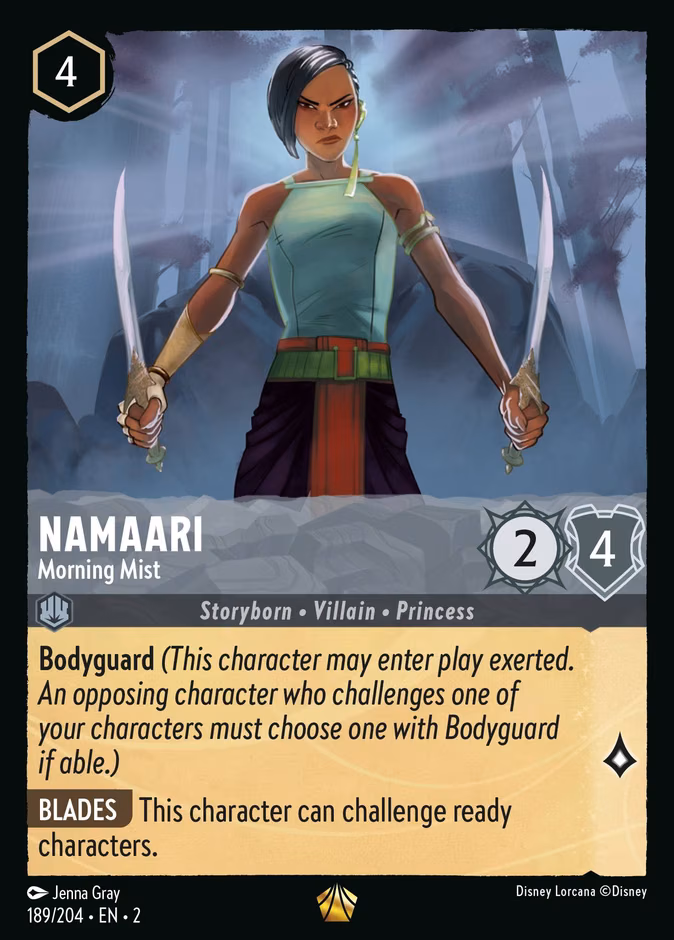 Namaari - Morning Mist Lorcana card (189/204, Rise of the Floodborn)