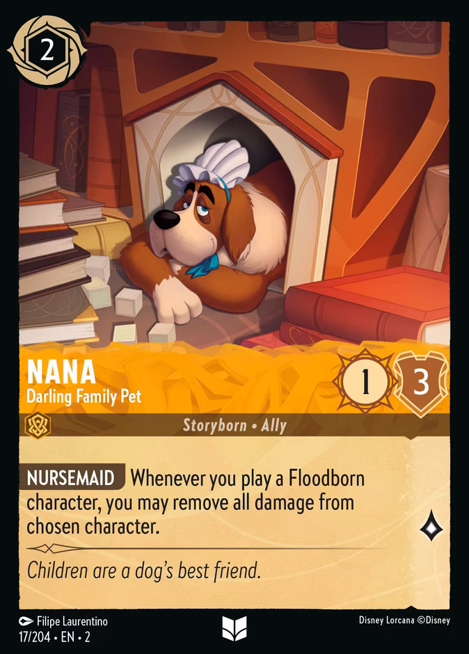Nana - Darling Family Pet Lorcana card (17/204, Rise of the Floodborn)