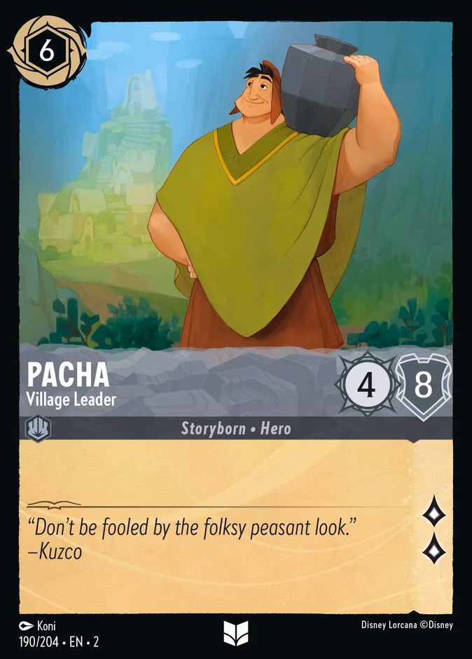 Pacha - Village Leader Lorcana card (190/204, Rise of the Floodborn)