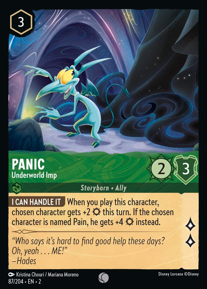 Panic - Underworld Imp Lorcana card (87/204, Rise of the Floodborn)