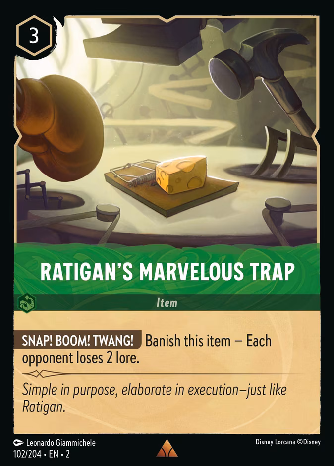 Ratigan's Marvelous Trap Lorcana card (102/204, Rise of the Floodborn)