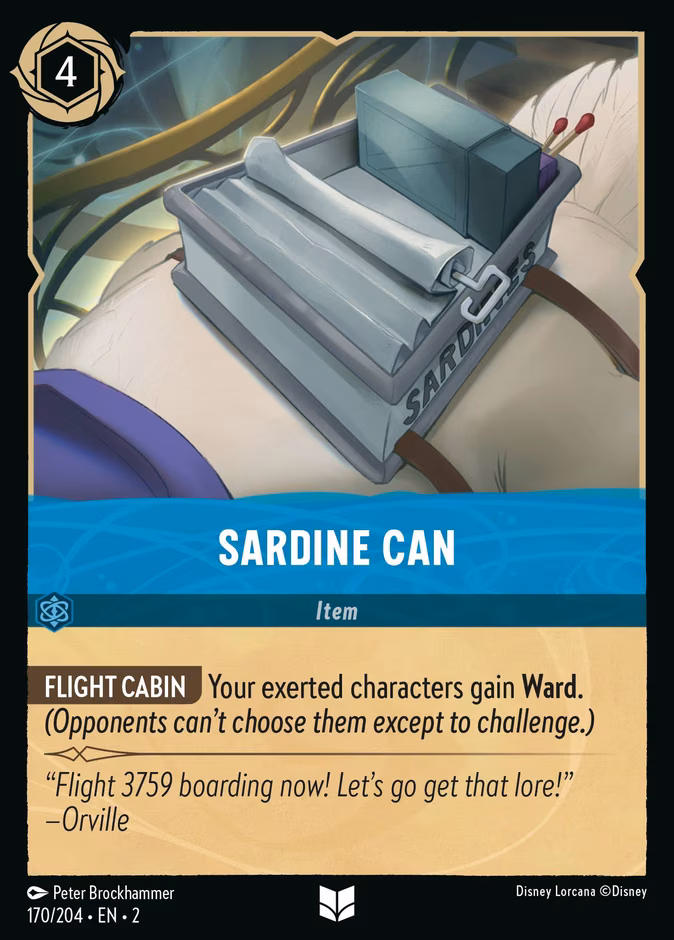 Sardine Can Lorcana card (170/204, Rise of the Floodborn)
