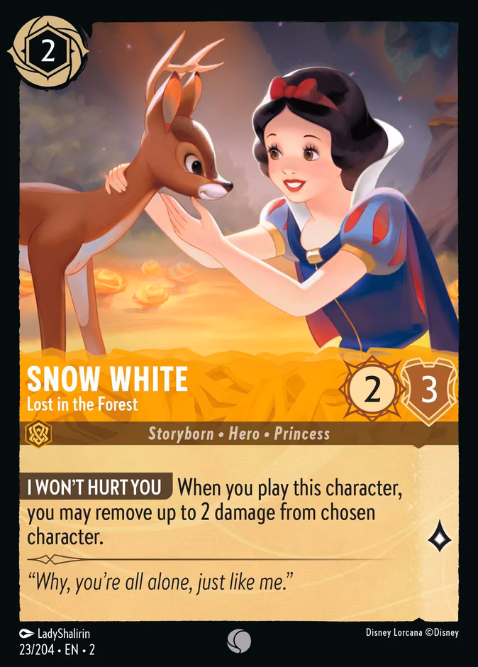 Snow White - Lost in the Forest Lorcana card (23/204, Rise of the Floodborn)