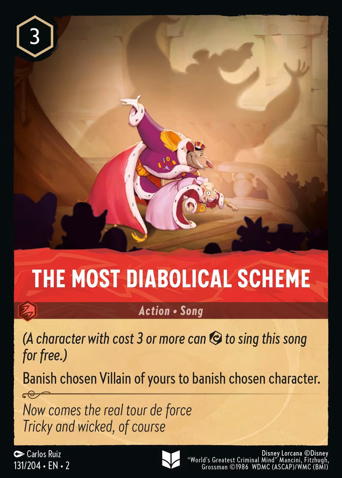 The Most Diabolical Scheme Lorcana card (131/204, Rise of the Floodborn)