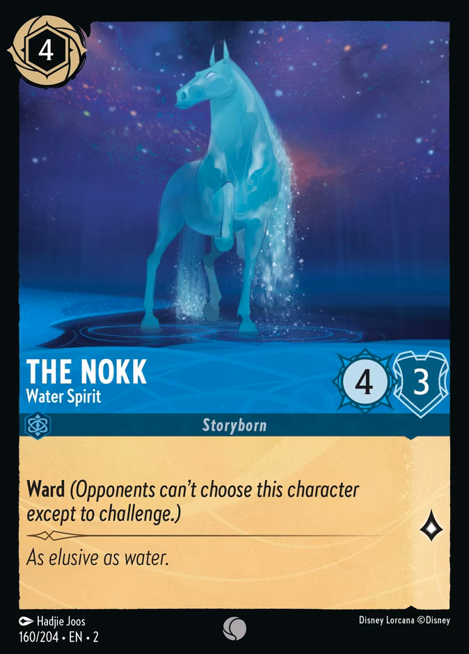 The Nokk - Water Spirit Lorcana card (160/204, Rise of the Floodborn)