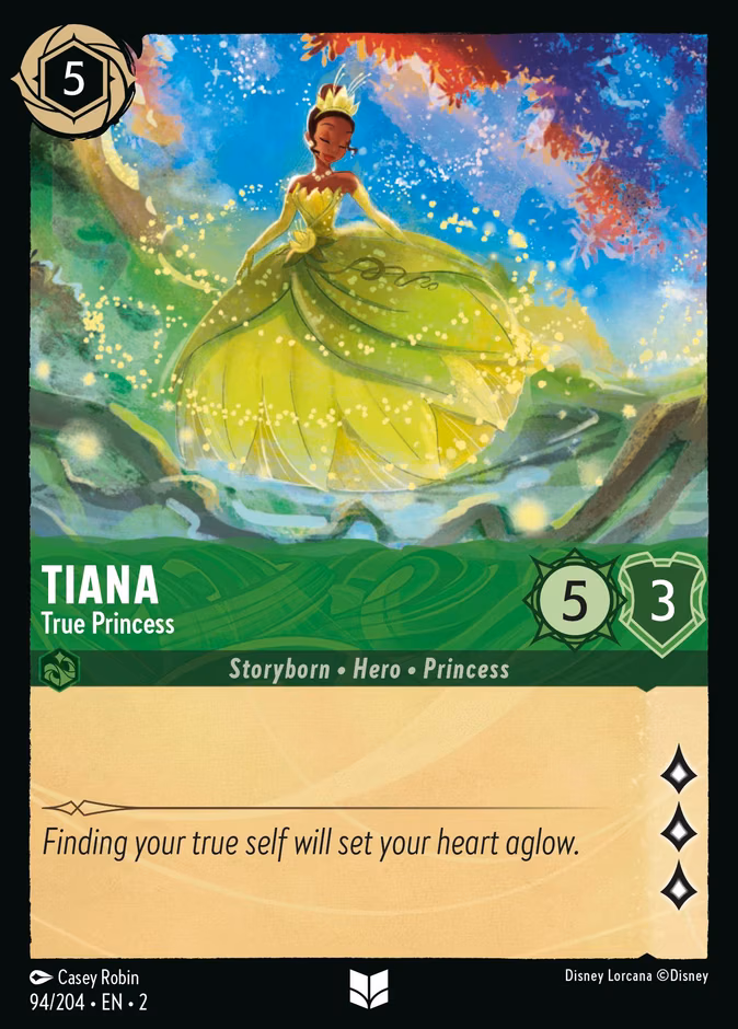 Tiana - True Princess Lorcana card (94/204, Rise of the Floodborn)