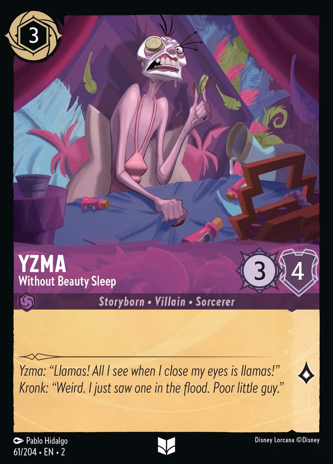 Yzma - Without Beauty Sleep Lorcana card (61/204, Rise of the Floodborn)