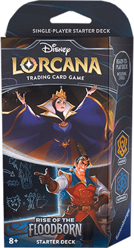 Disney Lorcana Rise of the Floodborn Starter Deck (Amber & Sapphire)
