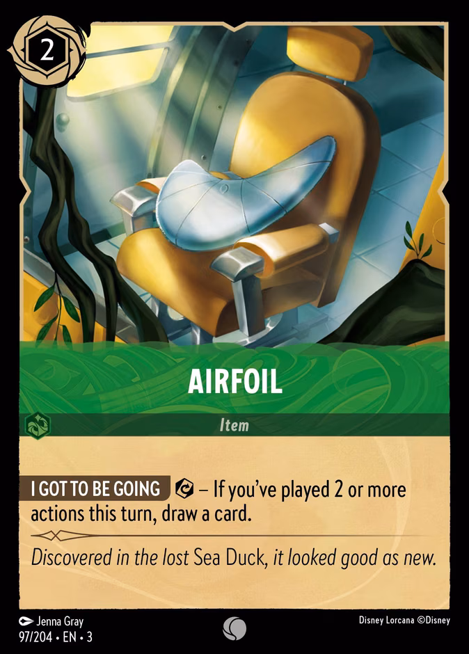 Airfoil Lorcana card (97/204, Into the Inklands)