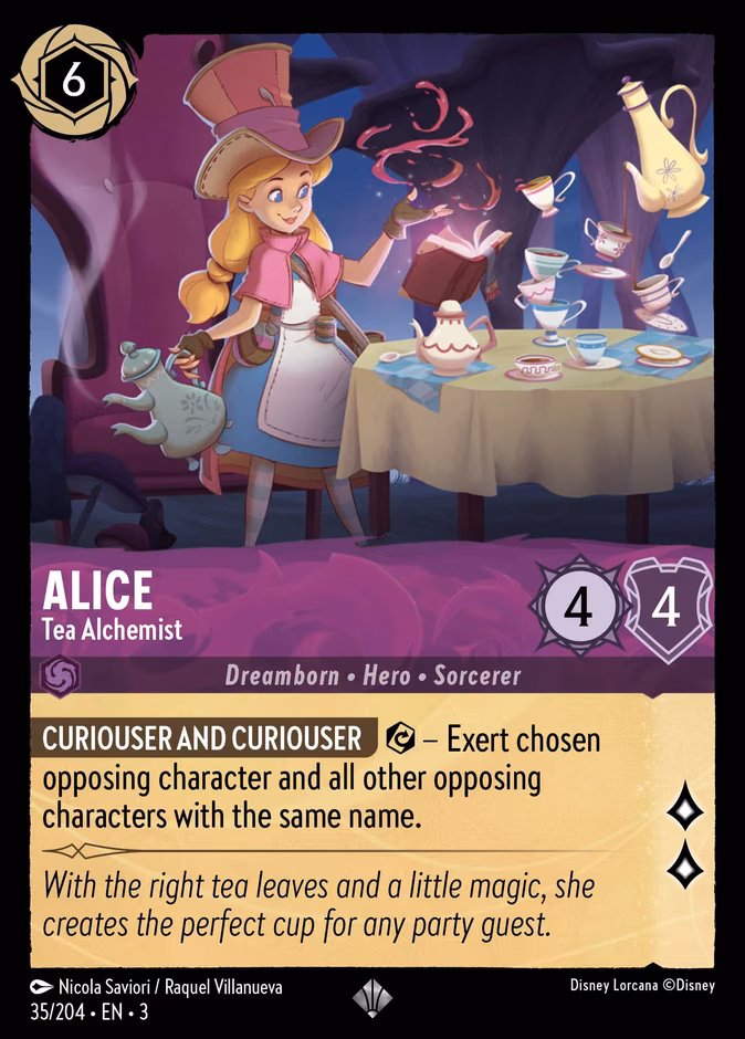 Alice - Tea Alchemist Lorcana card (35/204, Into the Inklands)
