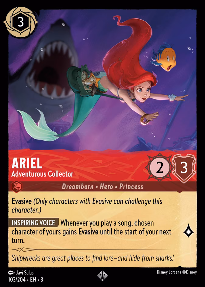 Ariel - Adventurous Collector Lorcana card (103/204, Into the Inklands)
