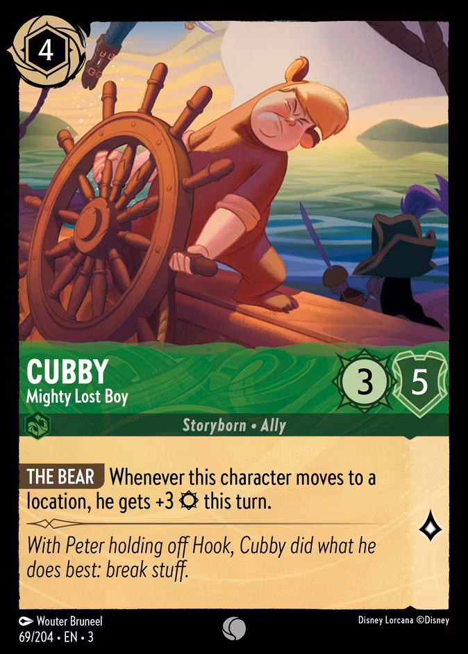 Cubby - Mighty Lost Boy Lorcana card (69/204, Into the Inklands)