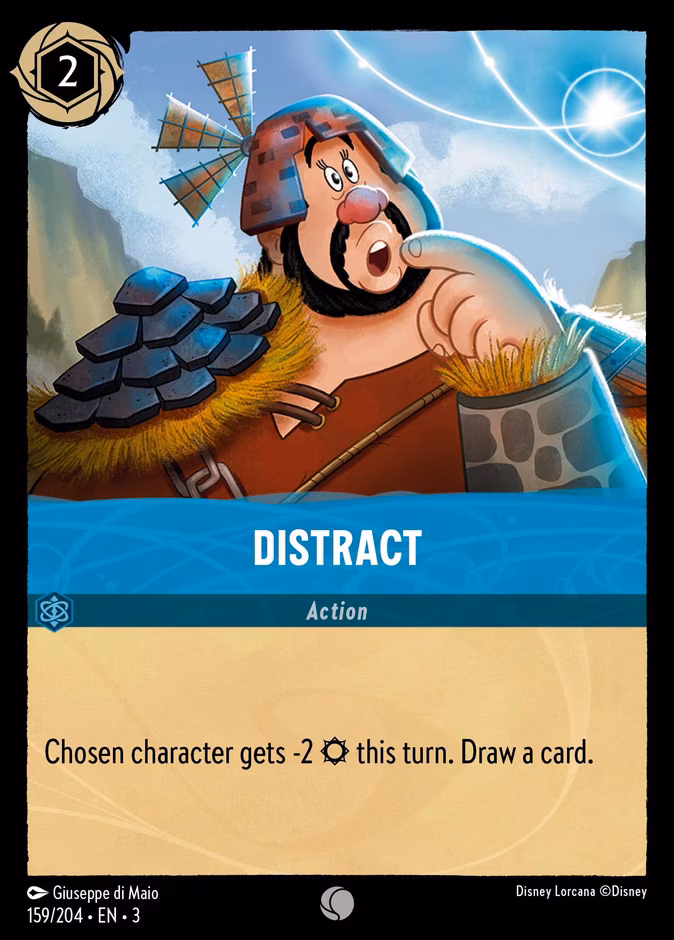 Distract Lorcana card (159/204, Into the Inklands)