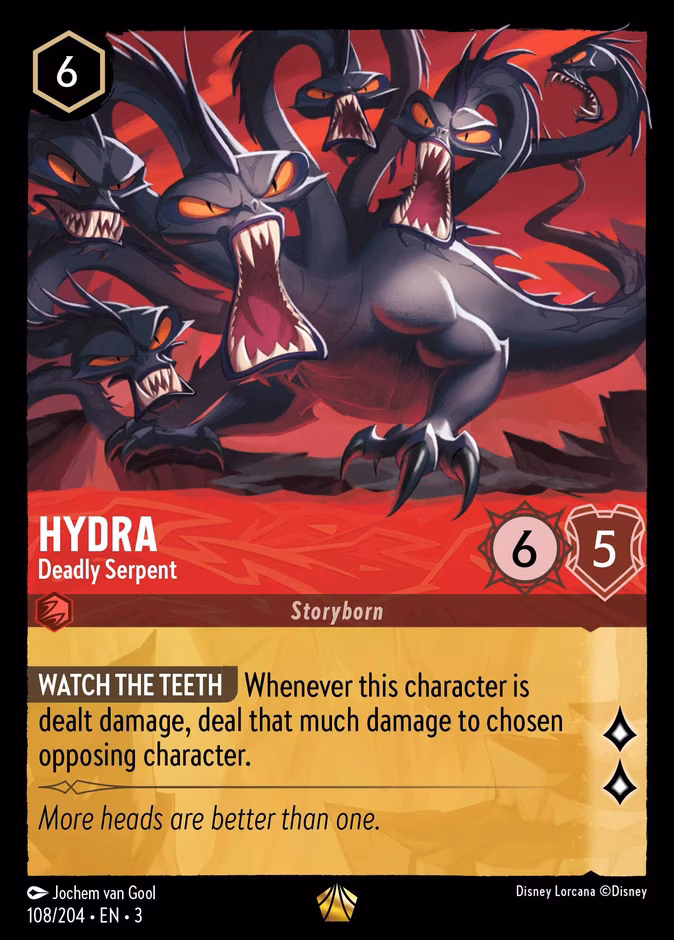 Hydra - Deadly Serpent Lorcana card (108/204, Into the Inklands)