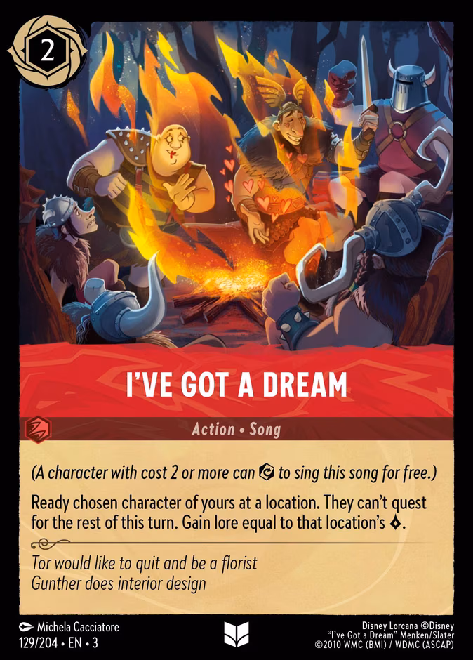I've Got a Dream Lorcana card (129/204, Into the Inklands)