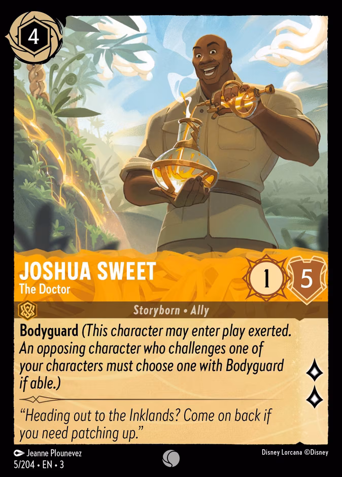Joshua Sweet - The Doctor Lorcana card (5/204, Into the Inklands)