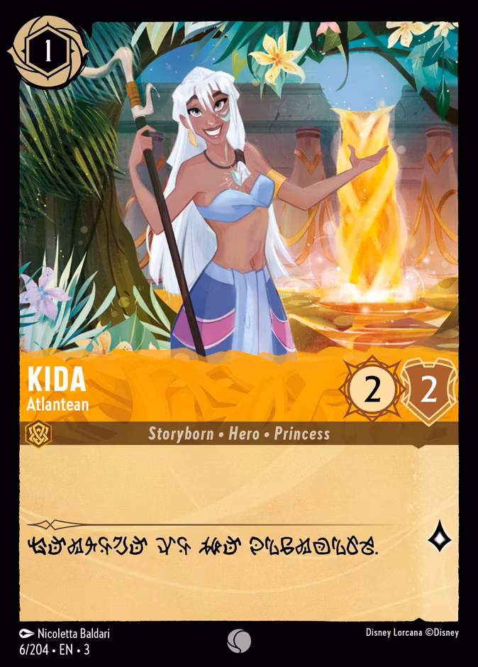 Kida - Atlantean Lorcana card (6/204, Into the Inklands)