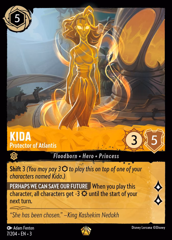Kida - Protector of Atlantis Lorcana card (7/204, Into the Inklands)